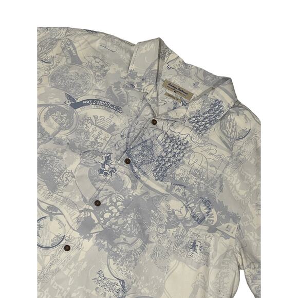 Tommy Bahama Other - Tommy Bahama Short Sleeve Buttonup, 100% Silk,‎ Embroidered, 3XL, 892-Y